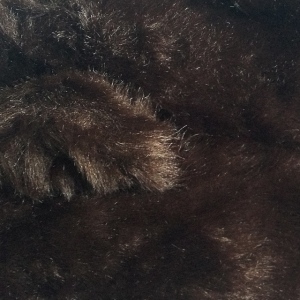 Luxious chocolate coloured faux fur Bear Hood 